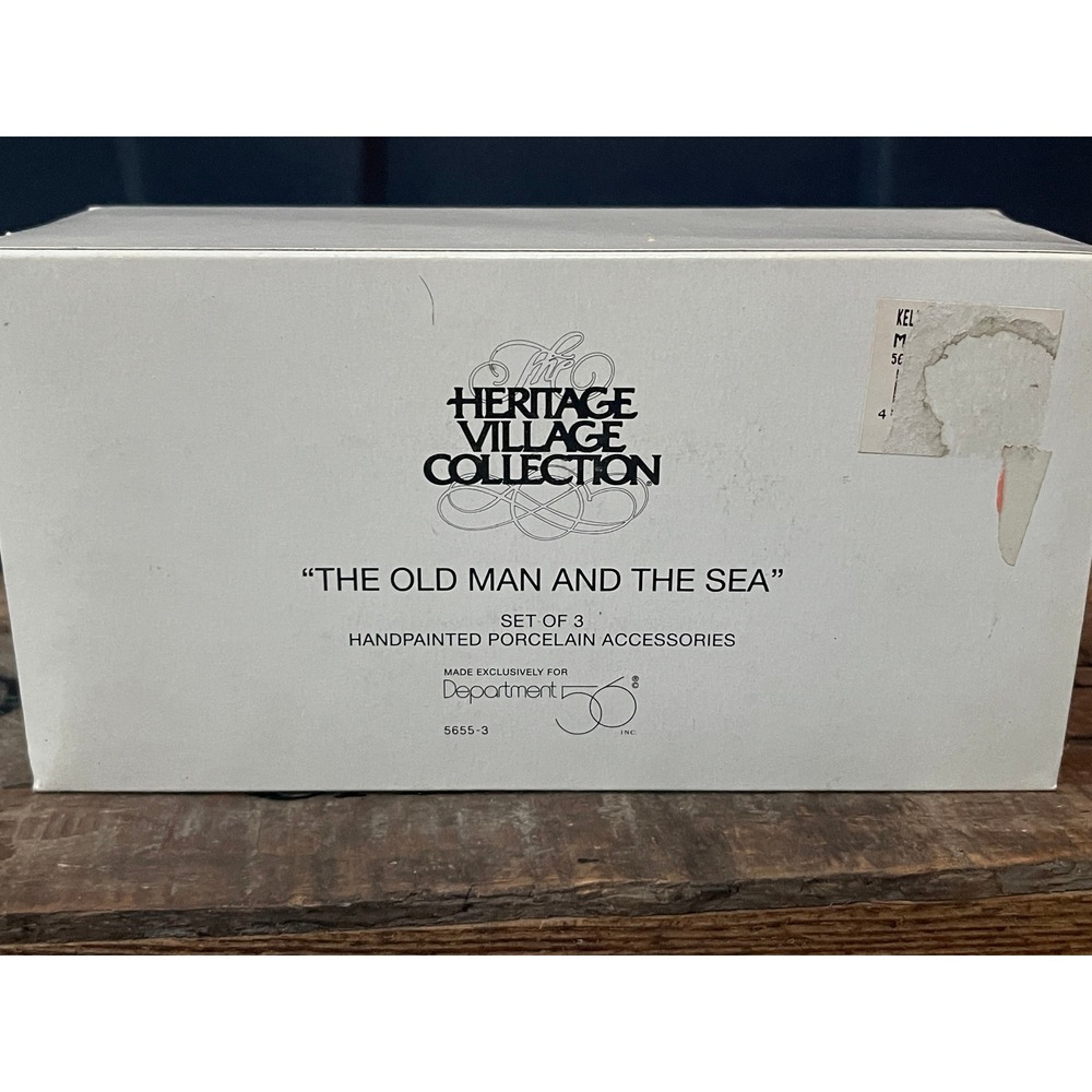 Dept 56 THE OLD MAN AND THE SEA Heritage Village Collection Set of 3 5655-3